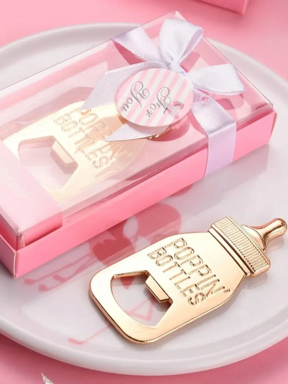 Set Of 6 Baby Bottle Openers For Baby Shower Guests Party Favors